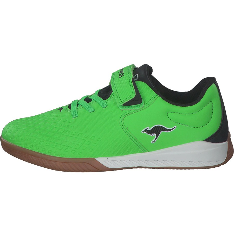 Kinder KangaROOS | Kangaroos K5-Comb Ev 18766, Hallenschuhe, Kinder, Neon Green/Jet Black