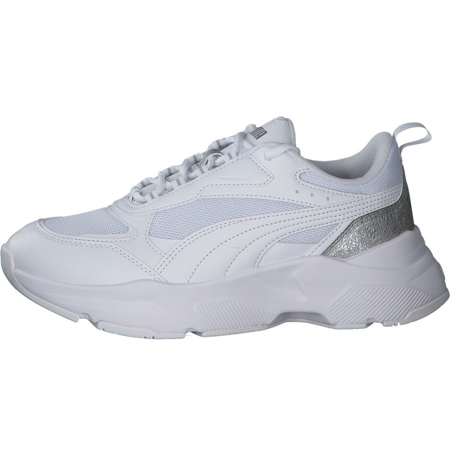 Damen Puma | Puma Cassia Distressed 387645, Sneakers, Damen, White