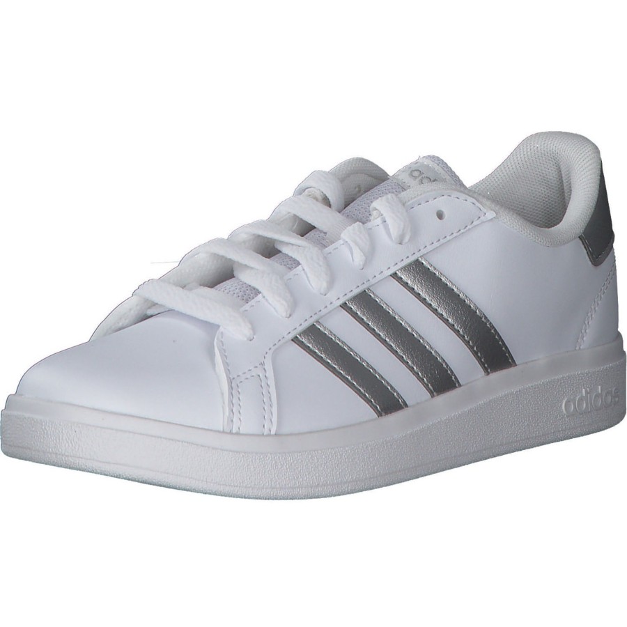 Damen adidas core | Adidas Core Grand Court 2.0 K, Sneakers Low, Damen, Weiu00Df (Weiu00Df/Silber)