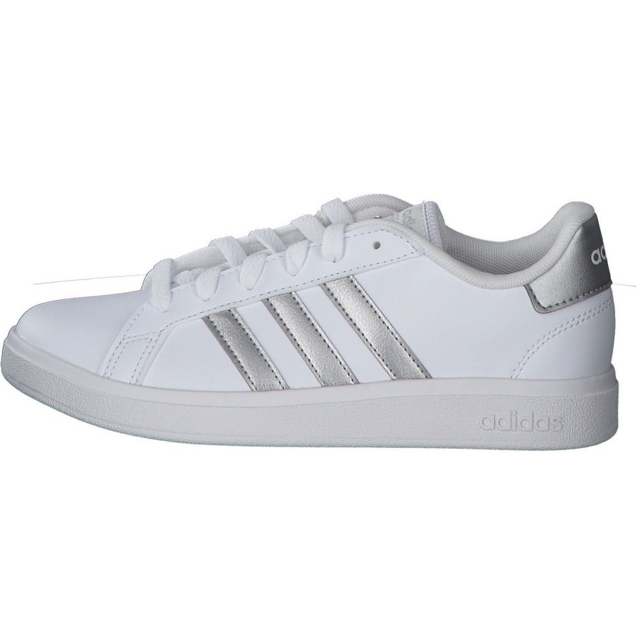 Damen adidas core | Adidas Core Grand Court 2.0 K, Sneakers Low, Damen, Weiu00Df (Weiu00Df/Silber)