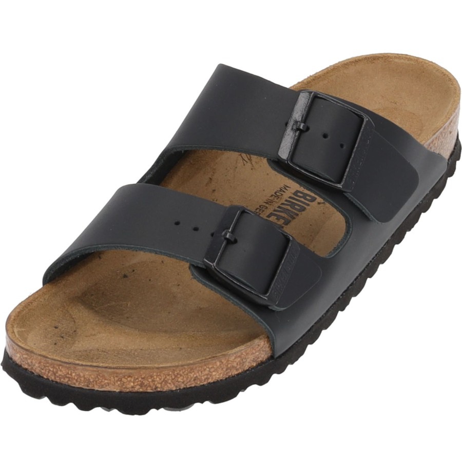 Herren Birkenstock | Birkenstock Arizona Nl Schmal, Pantoletten, Schwarz (Schwarz)