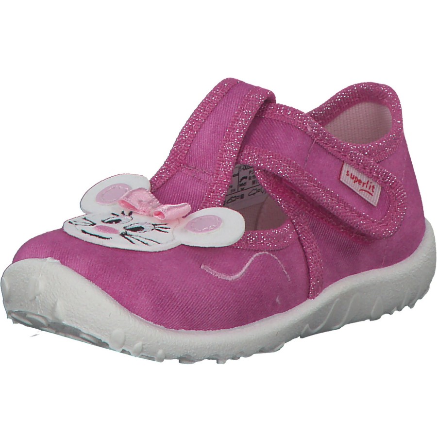 Kinder Superfit | Superfit Spotty 09256, Hausschuhe, Kinder, Pink