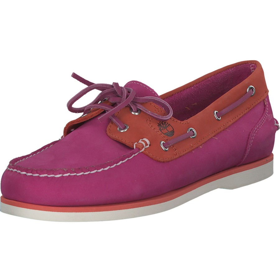 Damen Timberland | Timberland Classic Boat Amherst 2 Eye, Mokassins, Damen, Bright Pink