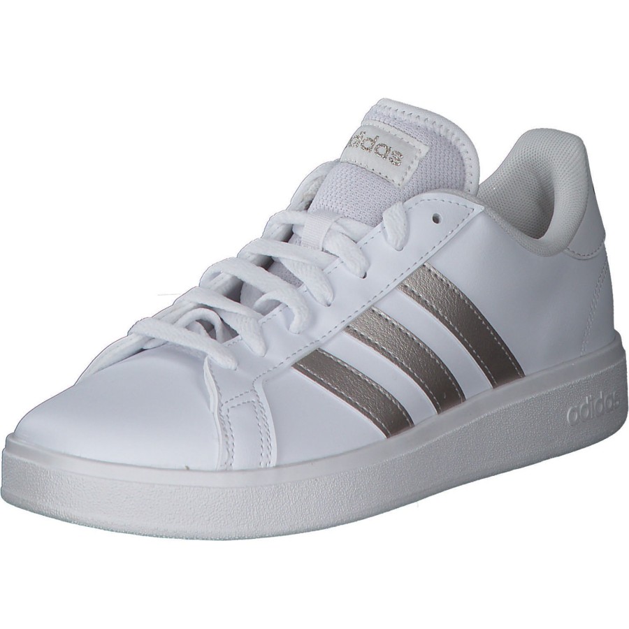 Damen adidas core | Adidas Core Grand Court Base 2 W, Sneakers Low, Damen, Weiu00Df / Gold