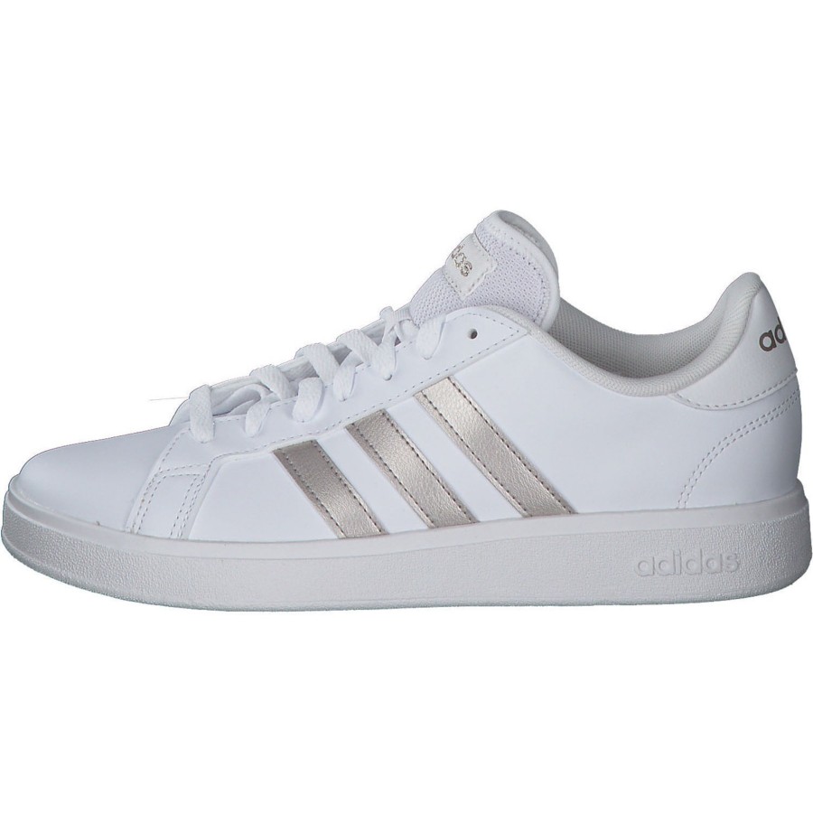 Damen adidas core | Adidas Core Grand Court Base 2 W, Sneakers Low, Damen, Weiu00Df / Gold