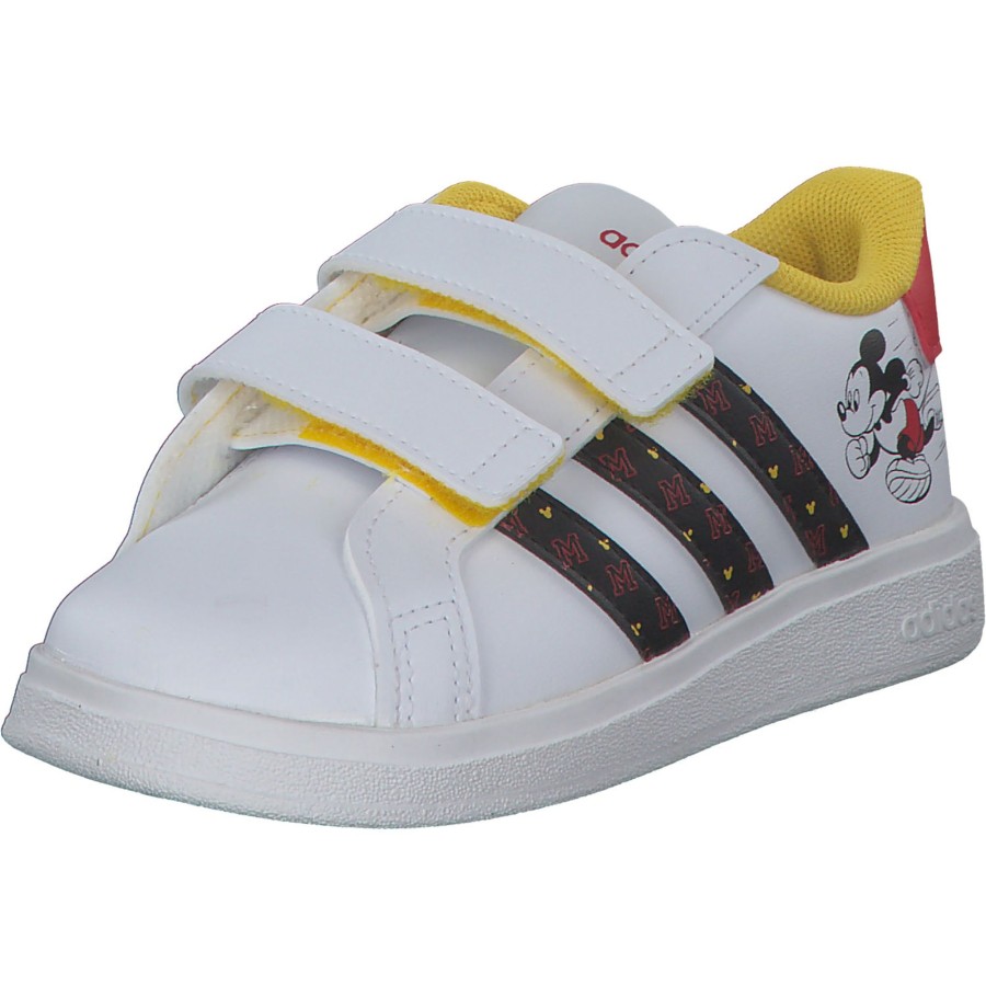 Kinder adidas | Adidas Grand Court Mickey Cf I, Sneakers Low, Kinder, Ftwr White/Core Black/Better S