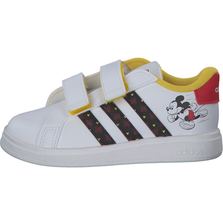 Kinder adidas | Adidas Grand Court Mickey Cf I, Sneakers Low, Kinder, Ftwr White/Core Black/Better S